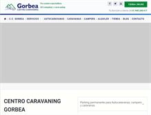 Tablet Screenshot of caravaning-gorbea.com